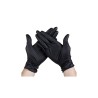 Nitrylové rukavice bezpúdrové hypoalergénne veľkosť M - čierne 100 ks