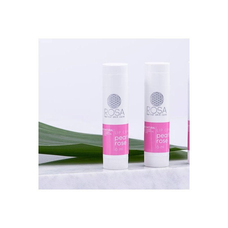 ROSA HERBAL Lip care - balzam na pery PEARL ROSE